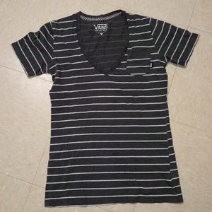 Vans Of The Wall Striped T Shirt